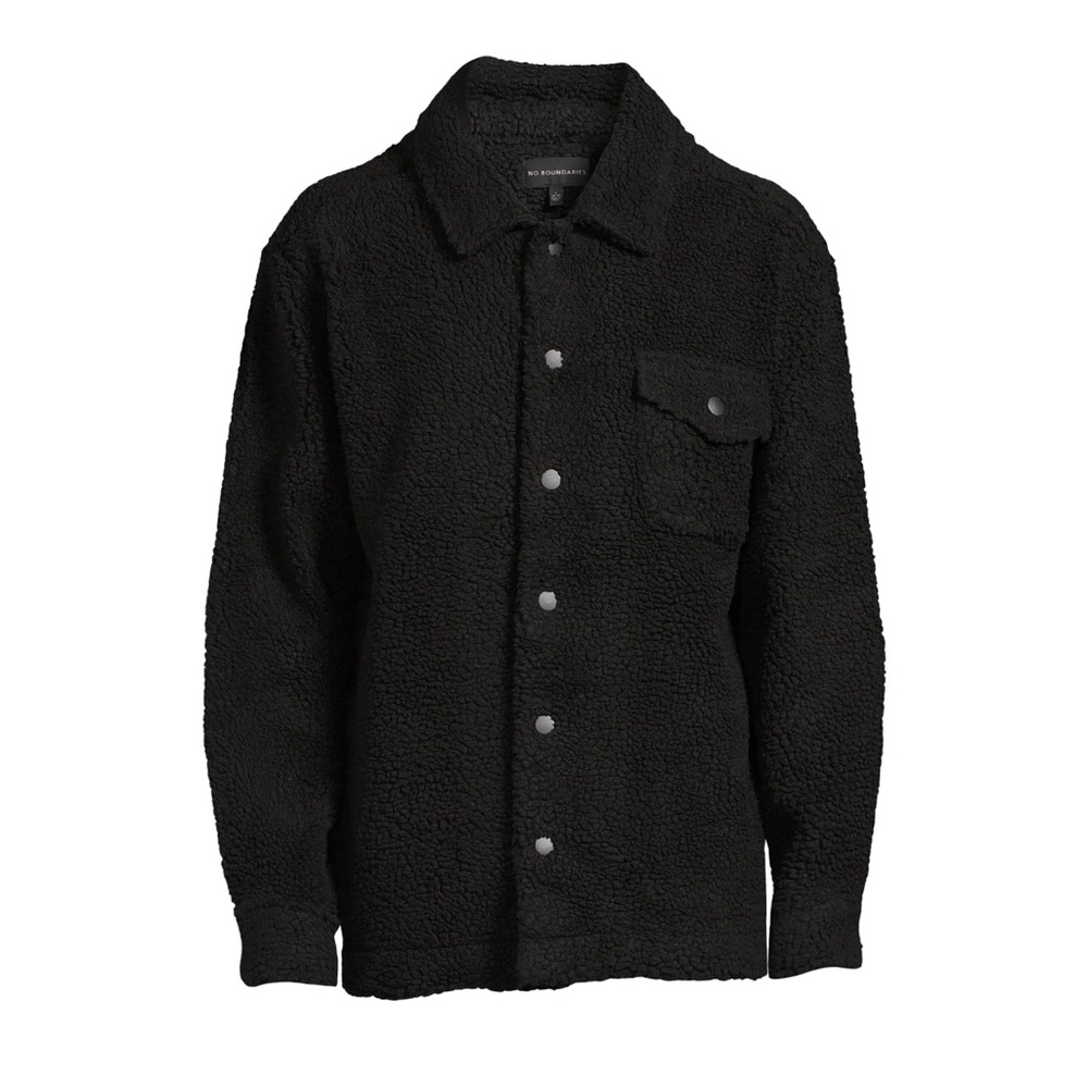 No Boundaries Sherpa Button Up Jacket - image 1